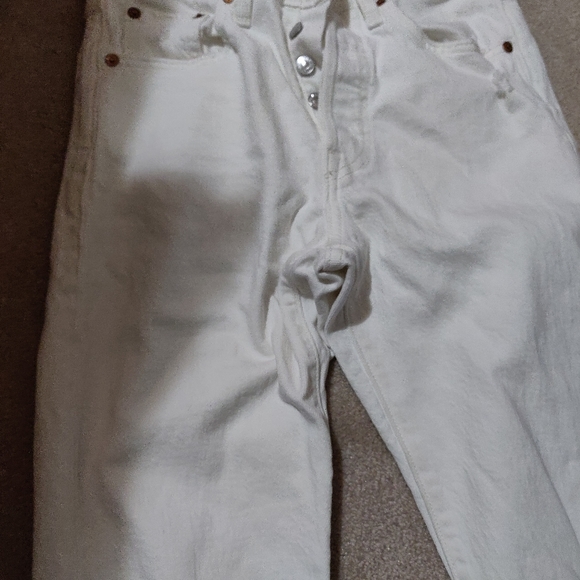 Levi's 501 Skinny White Jeans - Picture 5 of 5